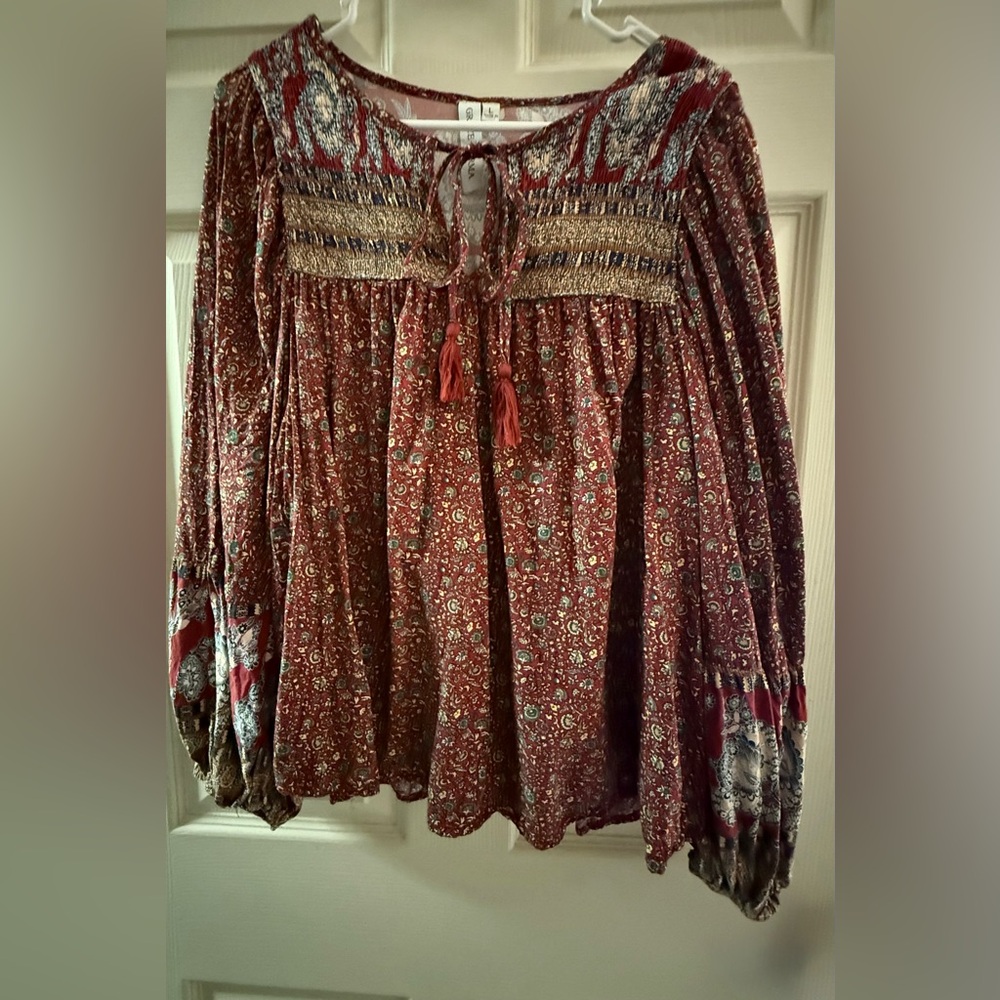 Bohemian Floral Women's Blouse